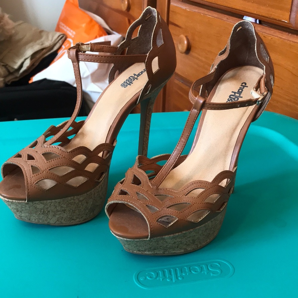 Tan pumps